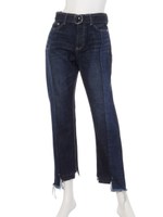 CUT PATTERN STRAIGHT DENIM/インディゴ