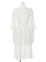 【Marie Hill】レースロングガウン/ホワイト