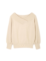 《BLANCHIC》デザインスリーブニット/グレー(020)