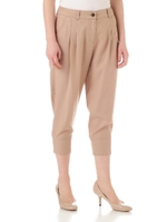 テンセルリブパンツ/ベージュ(040)