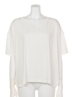 ルーズVネックTOPS/PNK