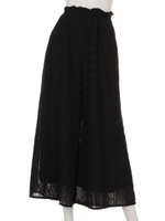 シフォンレースパンツ/ブラック