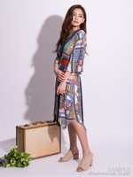 イレギュラーヘムワンピース[DRESS/ドレス]/ネイビー