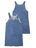 DENIM JUMPER SKIRT/ライトインディゴ