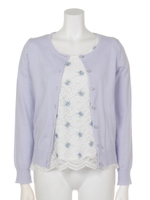 PetitFlowerレースBLツイン/ネービーブルー