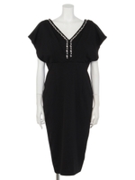 タイトミディアムドレス/ブラック