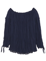 ワッシャープリーツブラウス/BLUSH