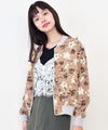 リバーシブル花柄ブルゾン