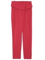 【emmi yoga】ぺプラムタックパンツ/RED