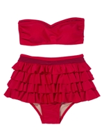 YUMMY MART／ＹＭレイヤードフリル水着/レッド