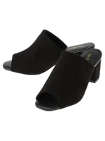 スウェード調ミュール/ブラック