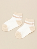 BABY ワッフル編みリボンJQ SOCKS/ブルー