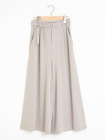 ストレッチポンチワイドパンツ/ピンクベージュ