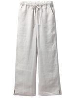 【Joel Robuchon & gelato pique】フレンチリネンロングパンツ/GRY