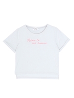 【sc】ロゴ刺繍コンパクトTシャツ/パープル