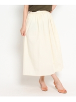 【WEB限定プライス】シャンブレーロングスカート/ホワイト系(002)