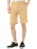 【AZUL by moussy】カットオフペンキショーツMOOK番号94248/BEG