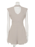 藤田杏奈コラボバックリボンロンパース/ベージュ