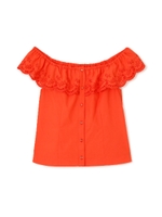 OFF SHOUL EMB BL/ブラック(010)