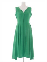 ノースリーブマキシ丈ワンピース/レッド