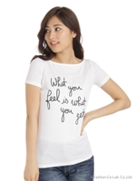 ボートネックロゴT/ホワイト