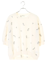 ・総柄刺繍プルオーバー/ピンクベージュ