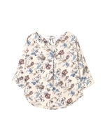 《BLANCHIC》シフォンフラワープリントブラウス/ブラック(010)