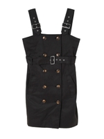 トレンチ風ワンピース/ブラック