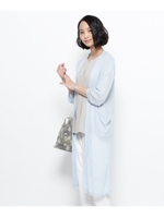 ZAMPA urban hymns ロングニットカーディガン/ライトブルー(091)