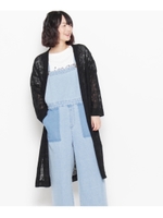 刺繍ガウンシャツ/ブラック(019)