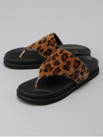 トングサンダル/レオパード