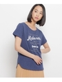 スラブ天竺ロゴデザインTシャツ/カーキ(027)