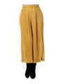 楊柳プリーツガウチョパンツ/MUSTARD