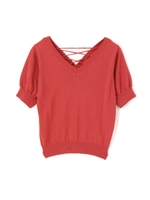 SWEATER-MA LACE UP/ホワイト(030)