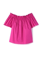 《BLANCHIC》タイプライターオフショルブラウス/ピンク(090)