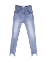 eimy jeans hem crush denim skinny/ICE BLUE