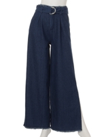 バイカラーデニムワイドPT/ミックス1