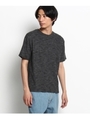 【WEB限定】杢パイル地Tシャツ/ブラック(019)