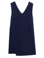 フロントラップサロペット/BLACK