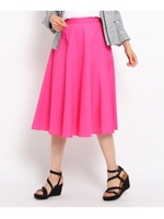 [S]コットンブロードフレアスカート/ラズベリーピンク(073)