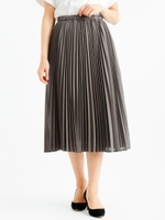 アコーディオンプリーツミディスカート/ピンク