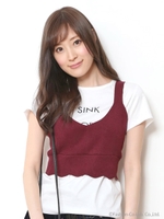 ニットビスチェ/ブラウン