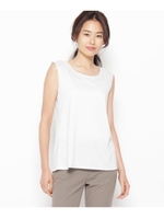 ラメベア天竺ノースリーブカットソー/ライトグレー(011)