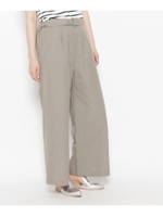 綿麻サッシュベルトパンツ/ホワイト系(002)