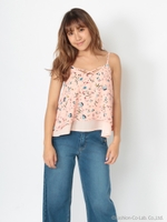 花柄キャミブラウス/ピンク