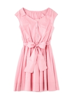 《EDIT COLOGNE》タイプライターぬけシャツワンピース/レッド(100)