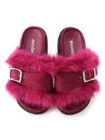 アーティフィカルファーサンダル/PNK