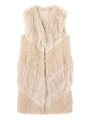 MIX フェイクファーベスト/アイボリー