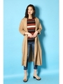 【AZUL by moussy】コットンガウン/O/WHT