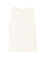 ノースリーブニットトップス/ホワイト